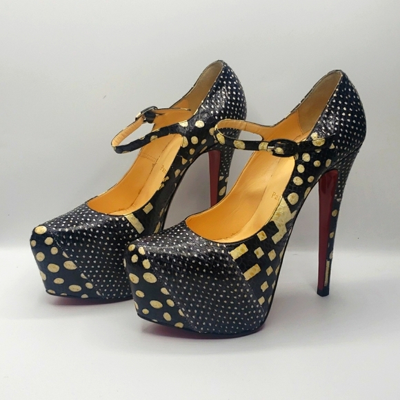 Christian Louboutin size 40 color black and white 100% AUTHENTIC - Picture 4 of 13